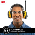 3M Flat Temple Safety Glasses Clear - 1 Pack - Composite - UV Protection - SuperSaverAU - view 3