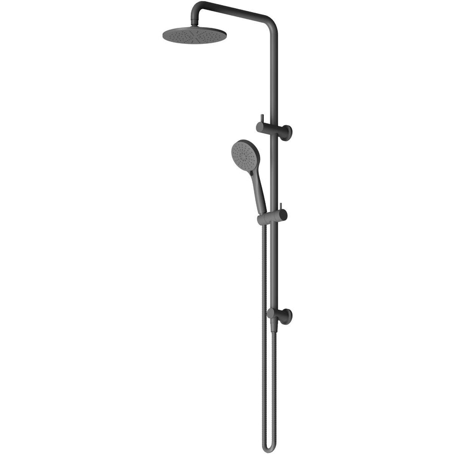Rogerseller Tonic Dual Rail Shower - Graphite Brass Build - 2-Way Diverter, 3 Star Water Rating - 3506003705