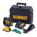 DeWALT 18V XR Li-ion Compact Green Beam Cross Line Laser Kit DCLE34021D1-XE