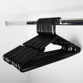 Practa Black Heavy Duty Plastic Tube Clothes Hangers 15 Pack - 445mm x 215mm - Anti-Slip Notches - Extra-Wide Design - SuperSaverAU - view 4