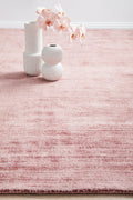 Rug Culture Bliss Medium Rug 225x155cm - Rose Viscose, Hand Loomed, 8mm Pile - BLSBLUSH225X155