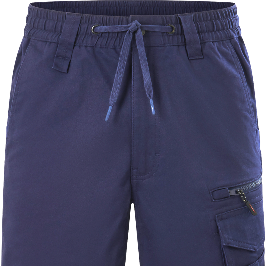 Hard Yakka Navy Tough Utility Mid Length Shorts 92R - Durable - Comfortable - SuperSaverAU - view 1