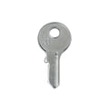 Ehi vi088 Silver Blank Padlock Key - Durable Nickel Plated Brass - SuperSaverAU - view 2