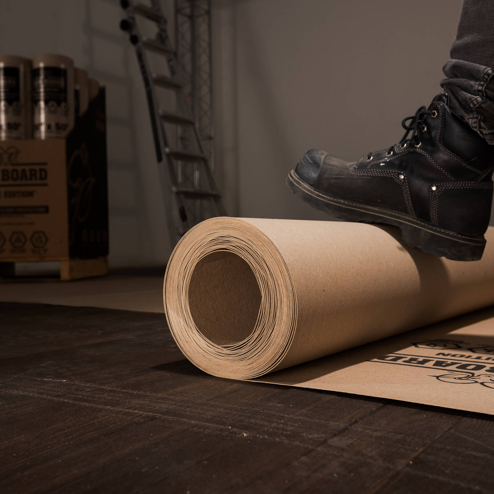 Ramboard Home Edition 915mm x 15.24m Brown Recycled Fibre Temporary Floor Protection, Indoor