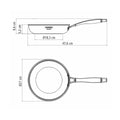 Tramontina Grano 26cm Non-Stick Frying Pan - Tri-Ply Clad Stainless Steel, Induction Compatible - 62155267