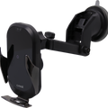 Crest Qi Wireless Car Charger Window Mount - 15W Fast Charging - Black - SuperSaverAU - view 1