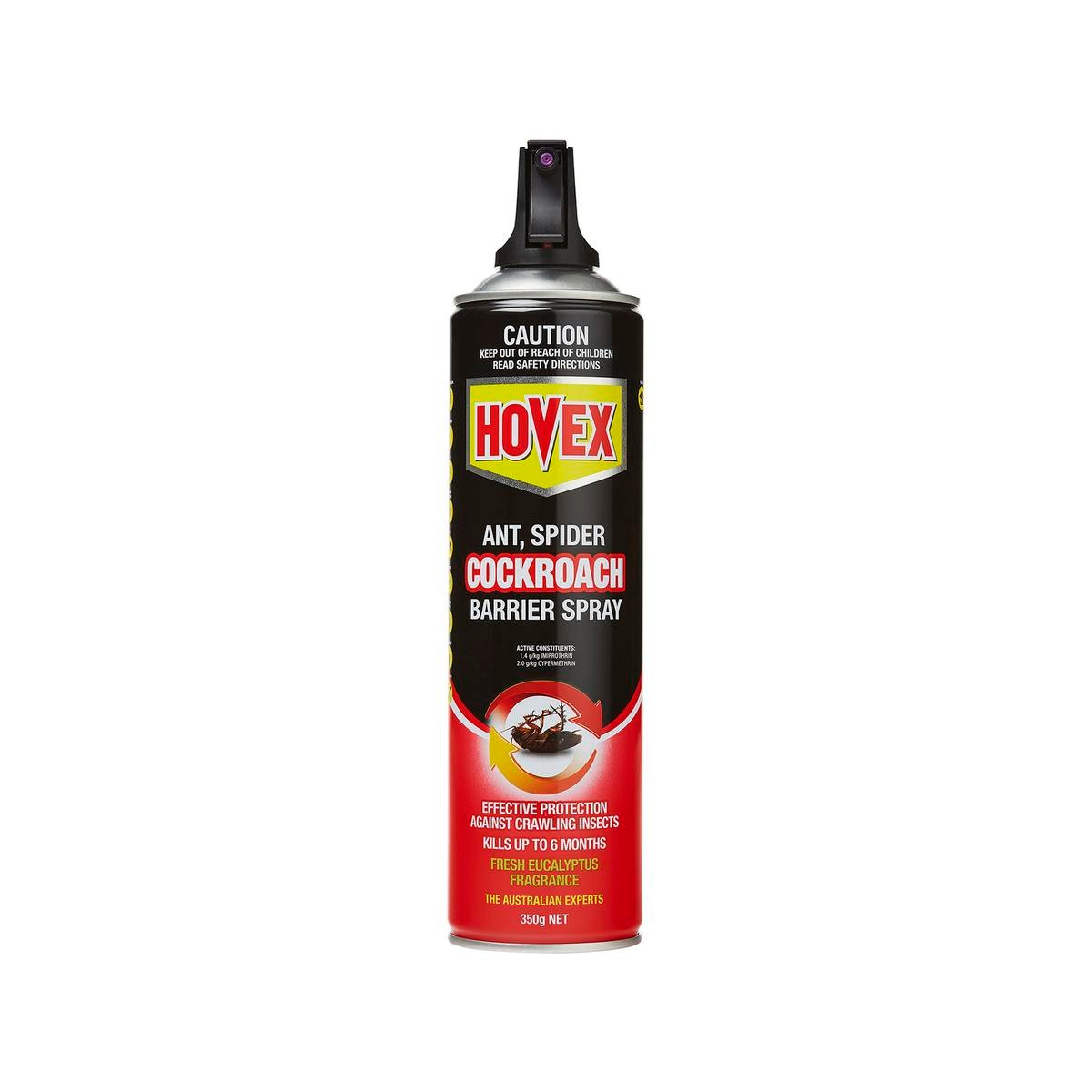 Hovex Ant Spider Cockroach Barrier Spray - 350g - Tin Plate - Eucalyptus Fragrance - SuperSaverAU - view 1