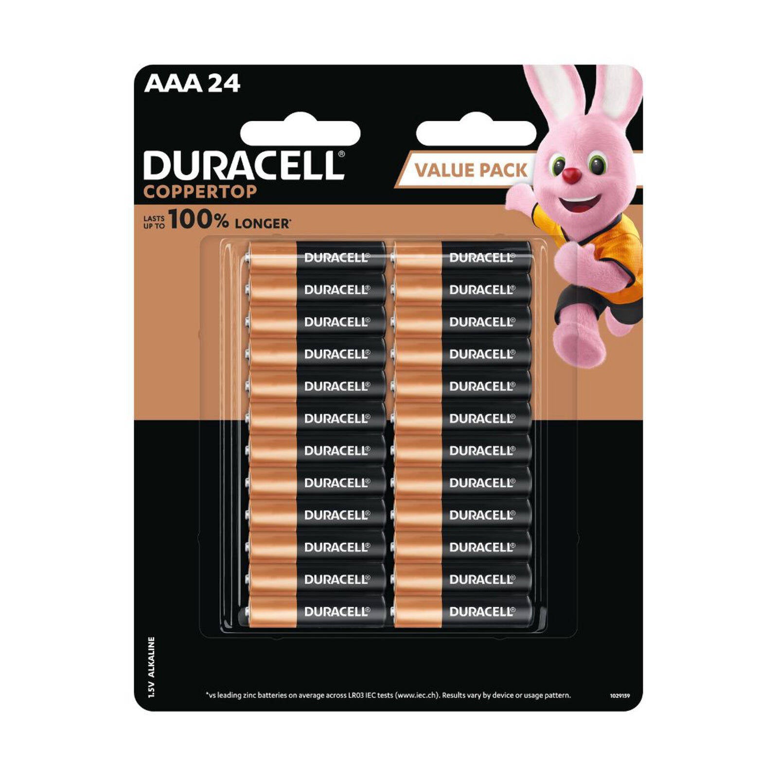 Duracell Coppertop AAA Alkaline Batteries - 24 Pack