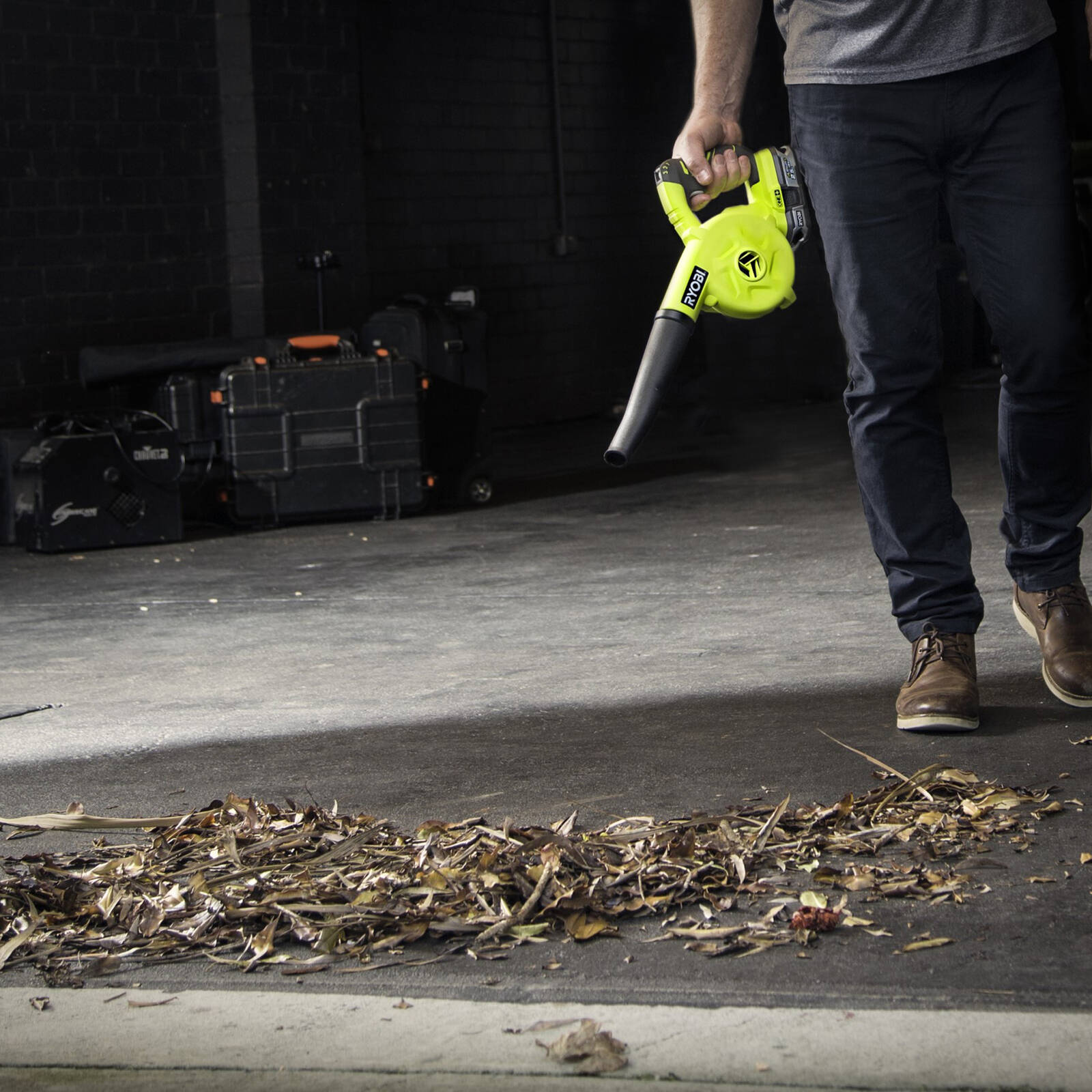 RYOBI 18V ONE+ Workshop Blower R18TB-0 Cordless Skin Only, Black/Hypergreen