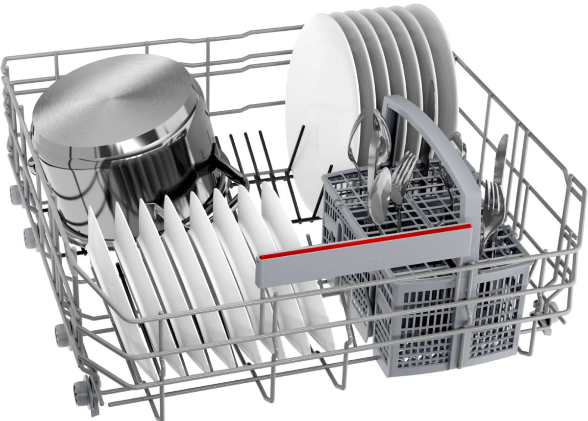 Bosch Series 6 60cm Freestanding Dishwasher - 14 Place Settings, Stainless Steel, Home Connect - SMS6HAI02A