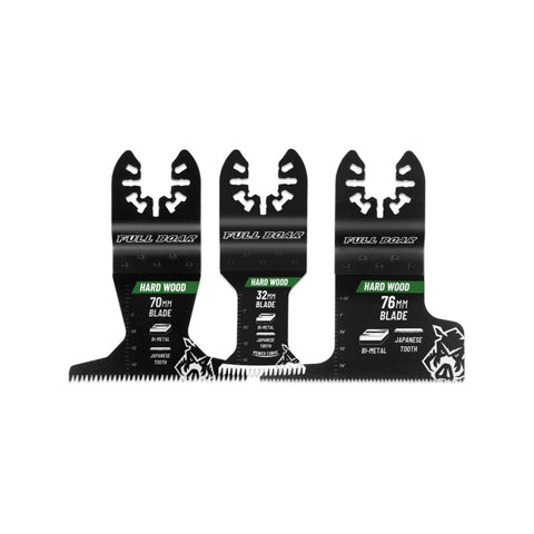Full Boar Multi Tool Blade 3 Pack - Assorted Bi-Metal 70mm, 32mm, 76mm - SuperSaverAU - view 1