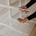Elfa Office Solution Wall-Mounted Storage - White E-Poxy Bonded Steel - Cord Tray - 11998