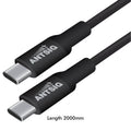 Antsig 2m 240W USB-C to USB-C Cable AP240WCC2 - Nylon Braided, Fast Charge & Data