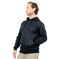Craftright Black Zip Thru Hoodie - Men's 2XL, 100% Polyester Fleece
