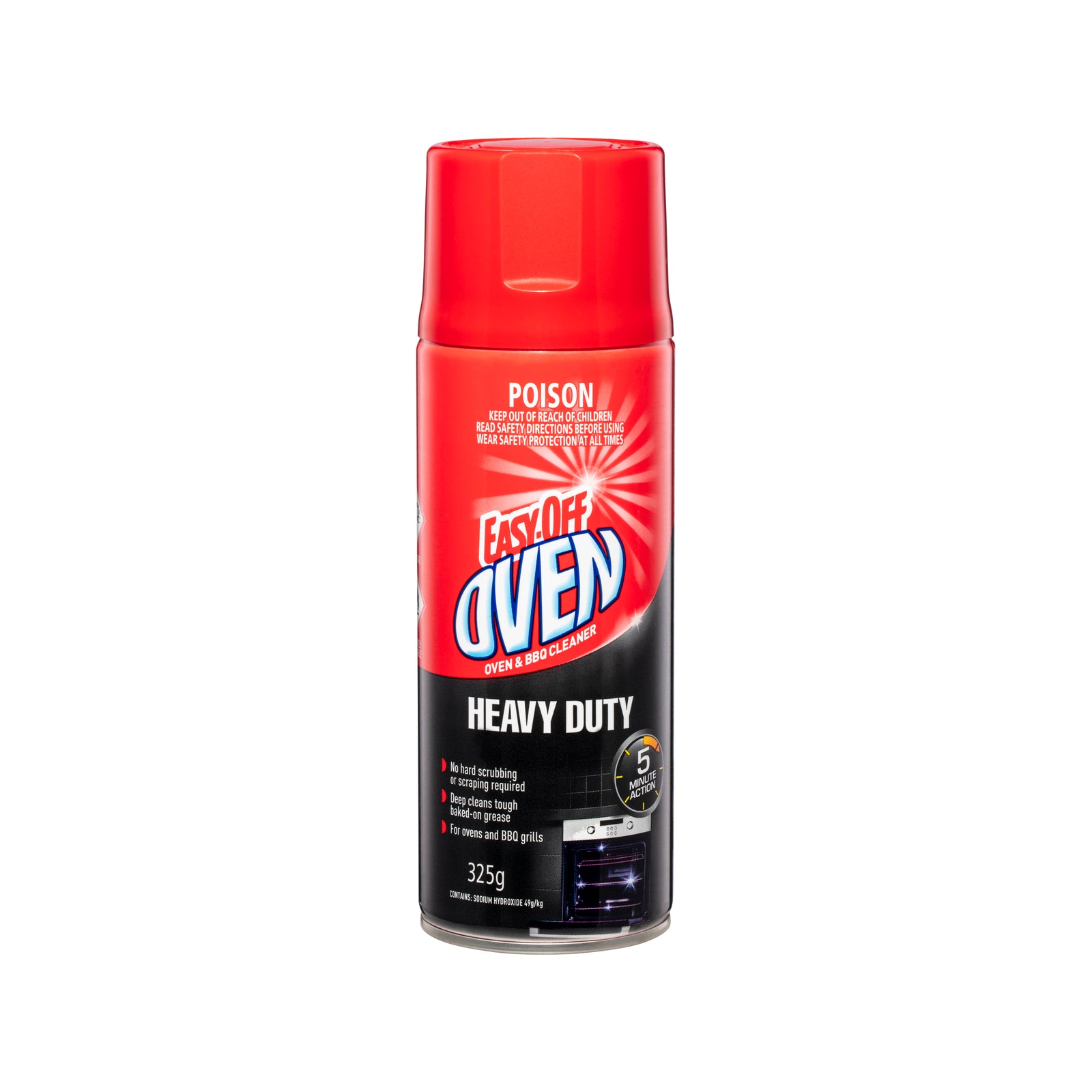 Easy Off Heavy Duty Oven & BBQ Cleaner Spray 325g - No-Scrub Grease Remover