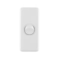 DETA X6 Single Architrave Switch 240V 10A White Polycarbonate