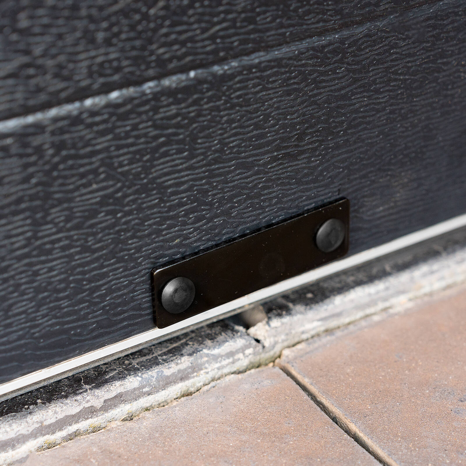 Taskmaster 100mm Black Matte Zinc Garage Door Floor Anchor