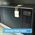 Perma Child Safety Ultimate Multi Latch 4 Pack - 15cm to 19cm - Secure Cabinets - SuperSaverAU - view 2