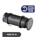 K Rain 19mm End Plug 10 Pack - Black - UV Stabilised Polypropylene - SuperSaverAU - view 3