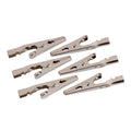 Projecta Alligator Test Clips 6 Pack - 50mm - Nickel-Plated - Silver - SuperSaverAU - view 2