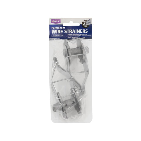 Jack Permanent Wire Strainers - 4mm - Galvanised Steel - 2 Pack - SuperSaverAU - view 1