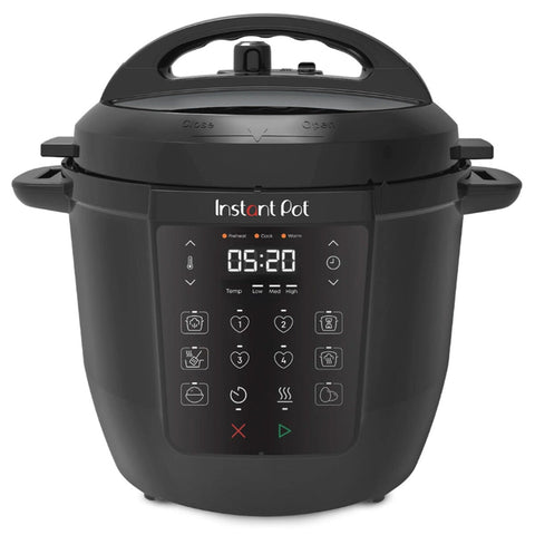 Instant Pot Rio Series 5.7L Multi Cooker - Anti-Spin Stainless Steel Pot, Status Lights, Black - 112200001AU
