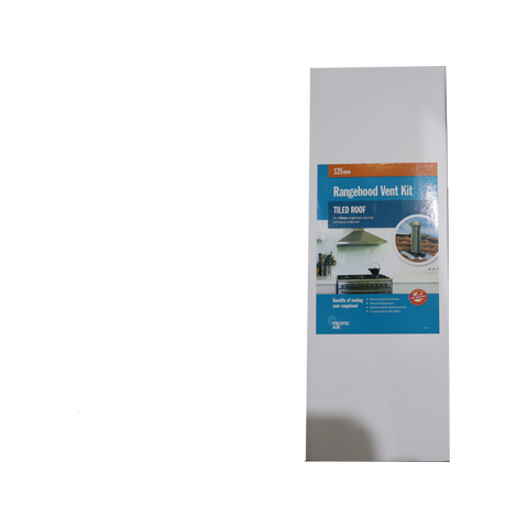 Pacific Air 125mm Tiled Roof Rangehood Venting Kit - 3m Round Duct