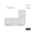 MODE White 6 Hook Over Door Hanger - Metal