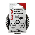 Ultra Tuff Turbo Diamond Blade - 76mm Dia - Fast Cutting - 3/8" Bore - SuperSaverAU - view 1