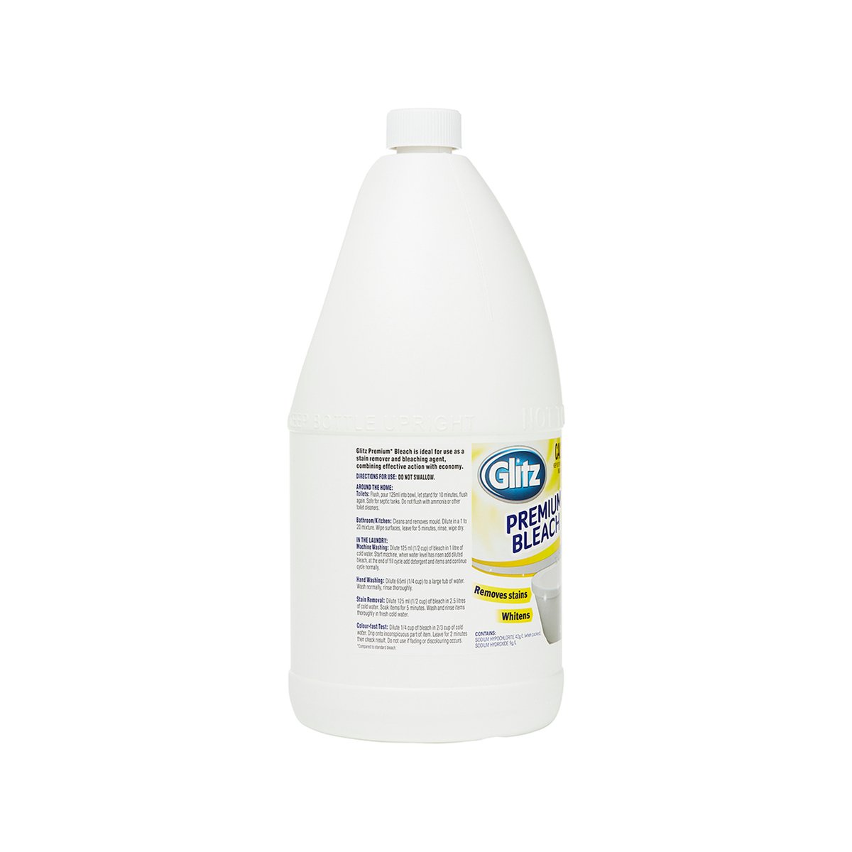 Glitz Bleach - 2L - White - Stain Remover and Sanitiser - SuperSaverAU - view 2