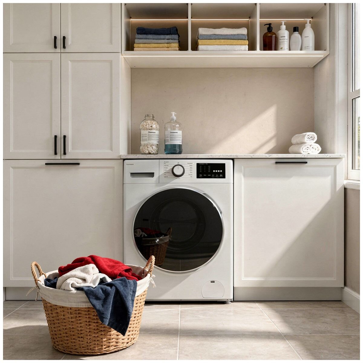 Telefunken 11kg/7kg Washer Dryer Combo - White, 1400rpm Spin, Touch Control, Sensor Dry - TF1170AU11FLWD
