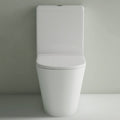 Studio Bagno Manhattan Rimless Back To Wall Toilet Suite - Spiral Flush - Gloss White - MAN001-SUITE