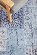 Rug Culture Illusions Medium Denim Polyester Rug 220x150cm - Power Loomed - ILU121DENIM220X150