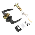 Ikonic Norr Entrance Lever Set Matte Black