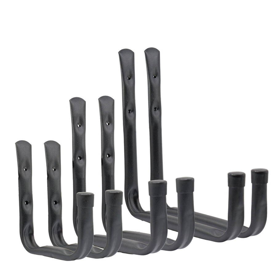 Everhang Black Storage Tube Hook Multi Pack - 3 Hooks - 19mm x 250mm - Durable - SuperSaverAU - view 1