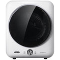 Mykin 5.5kg Vented Dryer - Sensor Drying, 8 Programs, Reverse Tumble, Wall Mountable, White - MVD55W