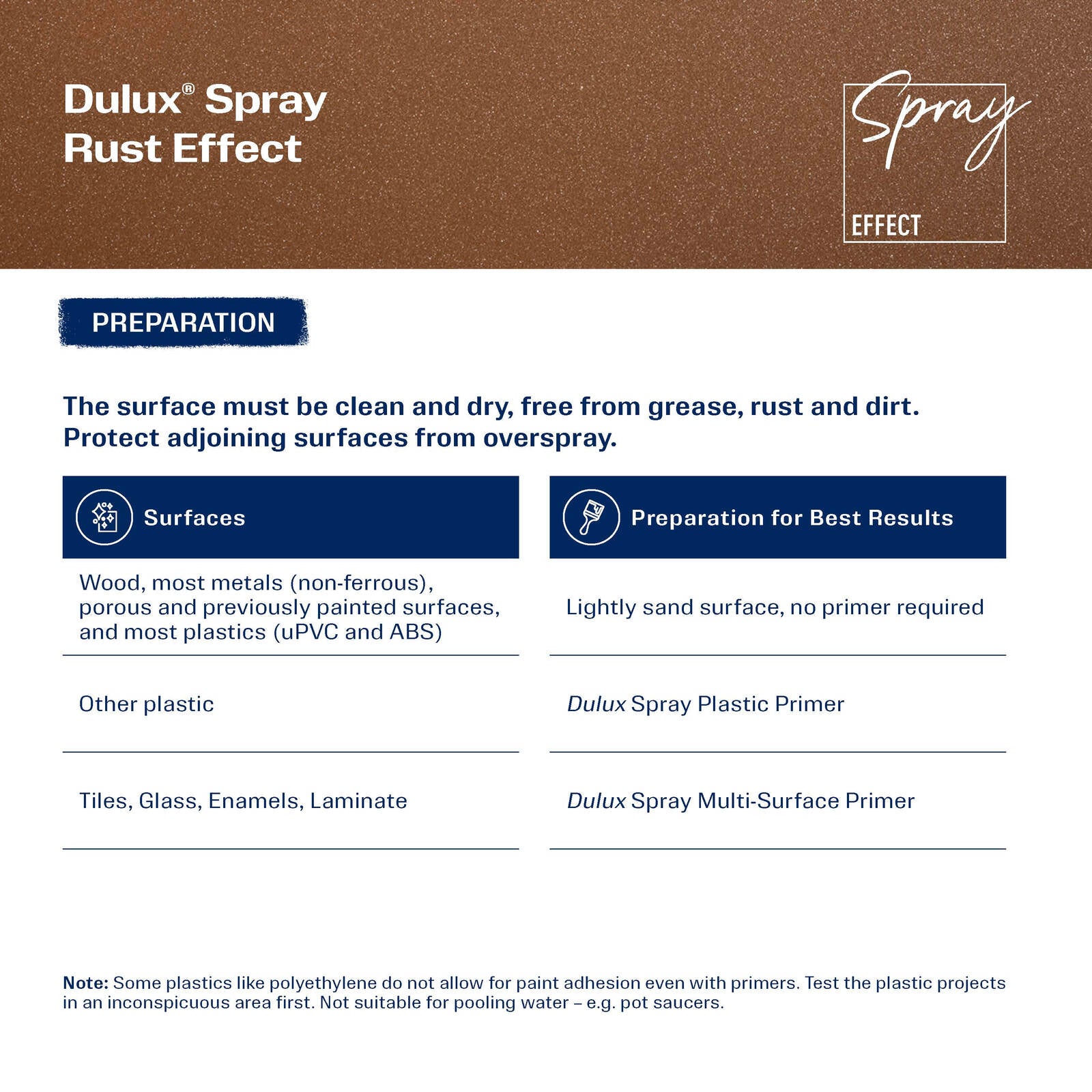 Dulux 300g Rust Effects Spray Paint, Decorative Rust Finish for Metal, Wood & Plastic