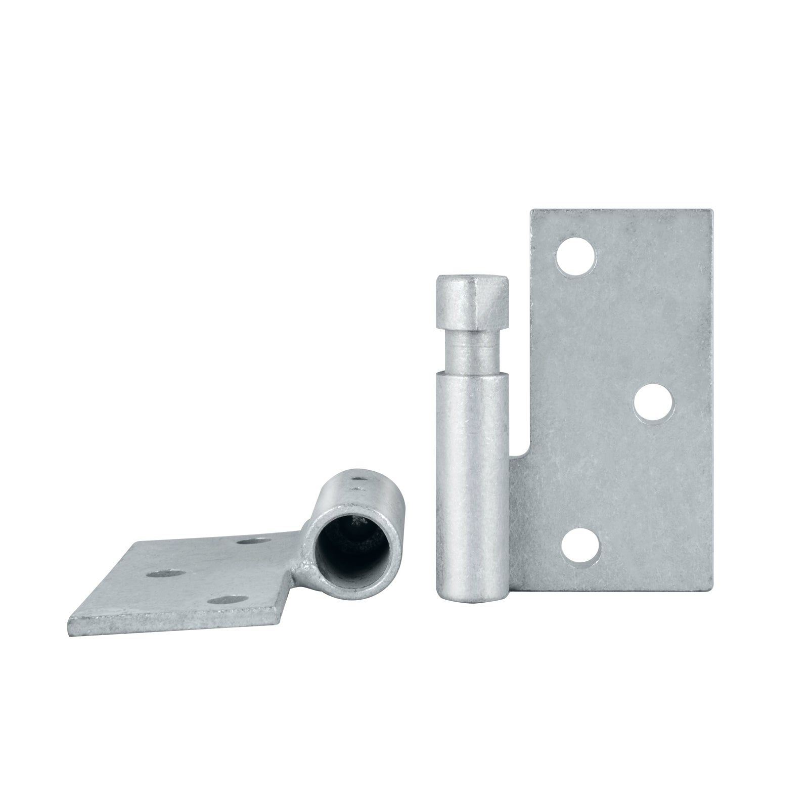 Pinnacle Hardware 16mm Galvanised RH Double Butt Security Gate Hinge, 2 Pack, Anti-Lift