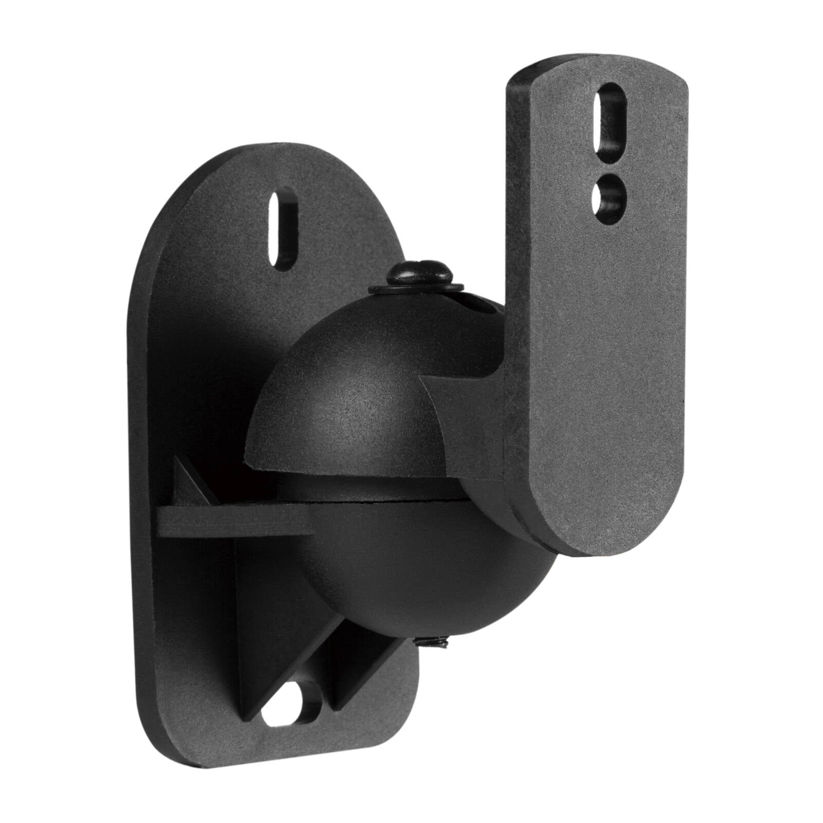 Practa Speaker Bracket PRSM2 2 Pack Black Nylon, Adjustable Tilt and Swivel Wall Mount