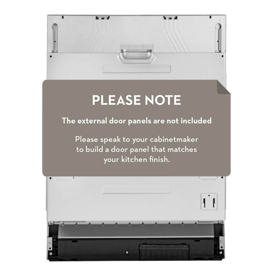 Artusi 60cm Fully Integrated Dishwasher - 12 Place Settings, Auto Door Opening, 7 Programs - ADWFI6031