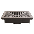 Everhard EasyDRAIN 260 x 75mm Aluminium Grate and Flo-Way Pit, Square Surface Drain
