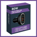 Antsig 80W Multi Port USB Car Charger - 4 Devices - Compact - Black - SuperSaverAU - view 4