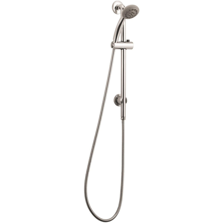 Flexispray Tria Rail Shower - 560mm Brass Chrome - No Drill Installation - SuperSaverAU - view 1