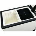 EvaKool 40L fibreglass portable fridge freezer - 12V or 24V DC power - White - RFE40-FF