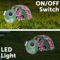 Click Solar Metal Animal Light Grasshopper - Solar Powered - 190mm x 210mm - Green/Pink - SuperSaverAU - view 3