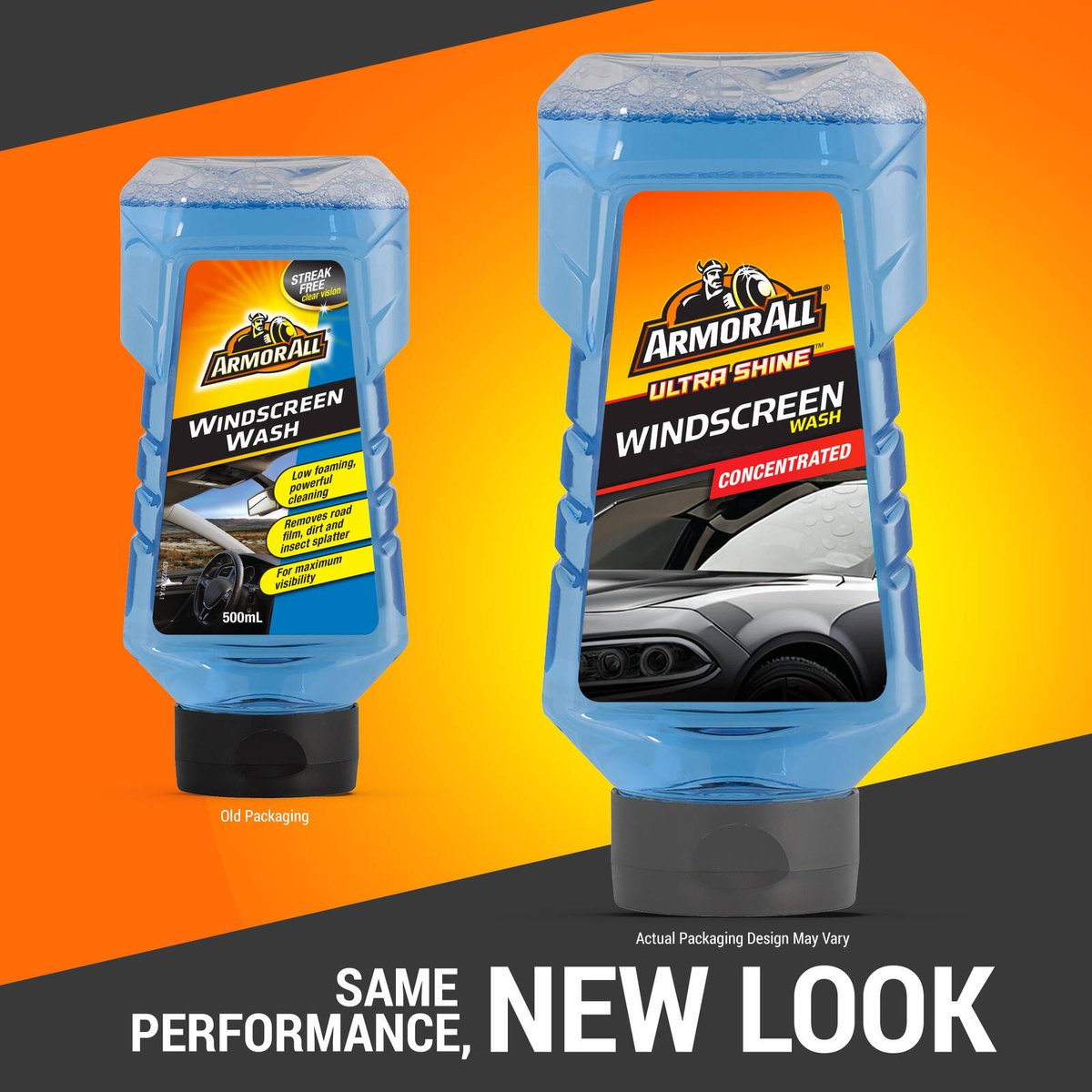 ArmorAll Windscreen Wash Concentrate 500ml - Low Foaming - Streak-Free