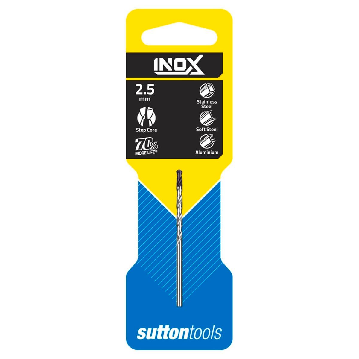 Sutton Tools 2.5mm Inox Stainless Steel Jobber Drill Bit HSS Durable