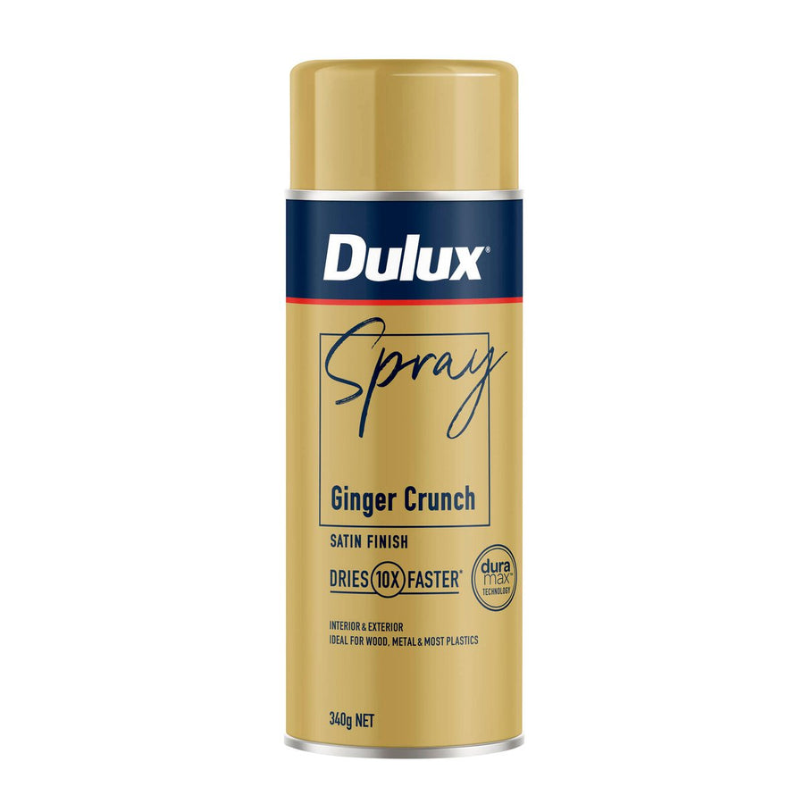Dulux 340g Satin Spray Paint - Ginger Crunch - Fast Drying - Self Priming - SuperSaverAU - view 1
