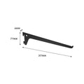 Flexi Storage Home Solutions Black Single Slot Bracket 300mm Steel Durable - SuperSaverAU - view 5