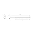Zenith Hot Dip Galvanised Hex Head Coach Screws M8 x 120mm 25 Pack - SuperSaverAU - view 4